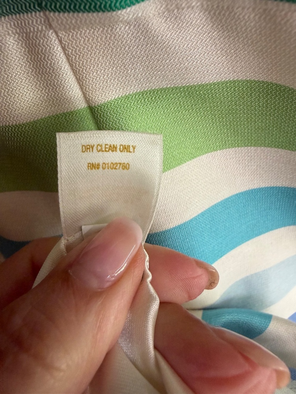 Kate Spade New York Pastel Striped Sleeveless Dress, 100% Silk, 10, - Picture 8 of 8